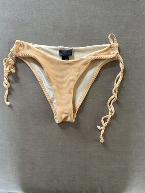 LA Hearts Ribbed Tie-Side Bikini Bottom